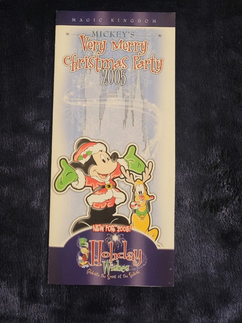 2005 Mickey’s Very Merry Christmas Party Magic Kingdom park map – Disney holiday